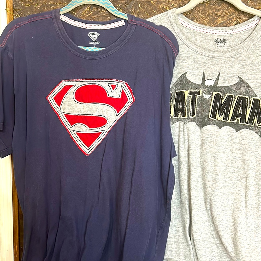 Two DC Comic t-shirts Batman/Superman